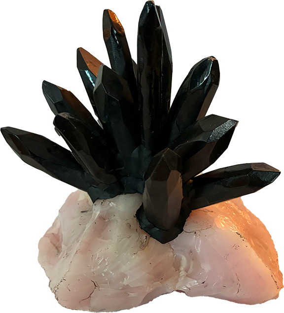 Black Quartz Cluster