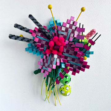 Pink Flower with Green Balls