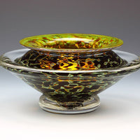 Small Hand-Blown Ikebana Bowl