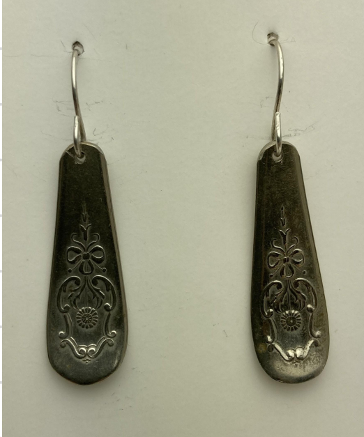 Vintage Silver-Plate Earrings