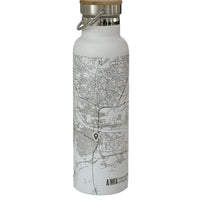 AMFA + Little Rock Map Bottle with Bamboo Top in Black