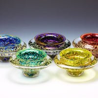 Small Hand-Blown Ikebana Bowl