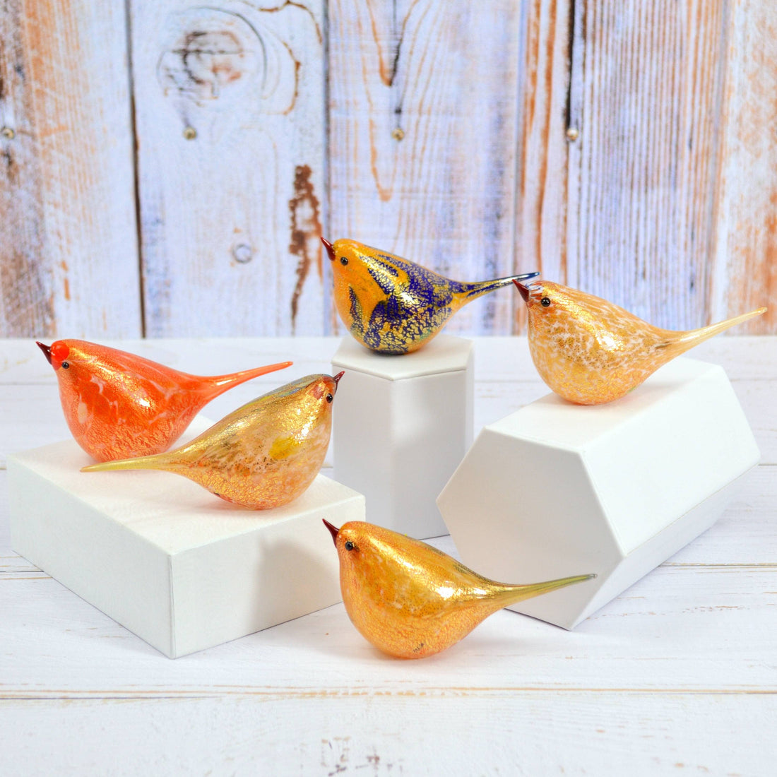 Handblown Murano Glass Chirpie Bird