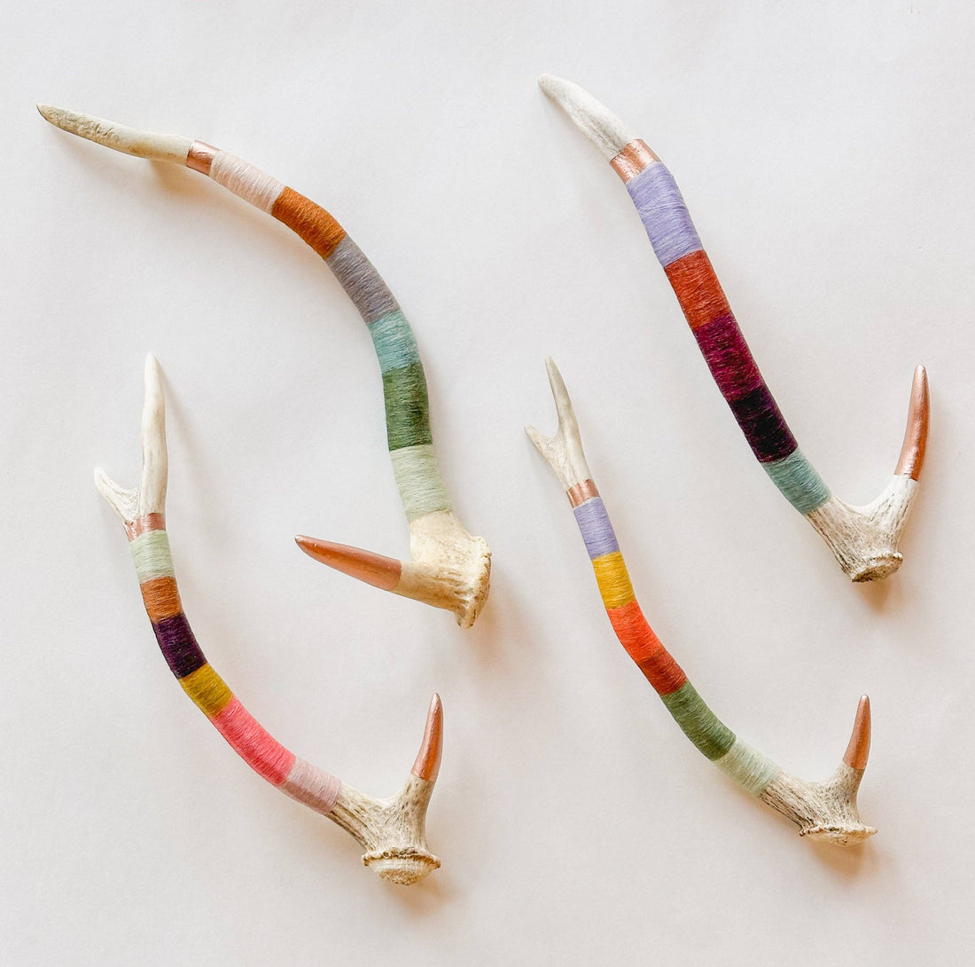 XS Axis Wool Wrapped Deer Antler with Copper