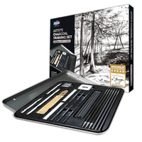 Zieler® 24 Piece Artists Charcoal Drawing Set