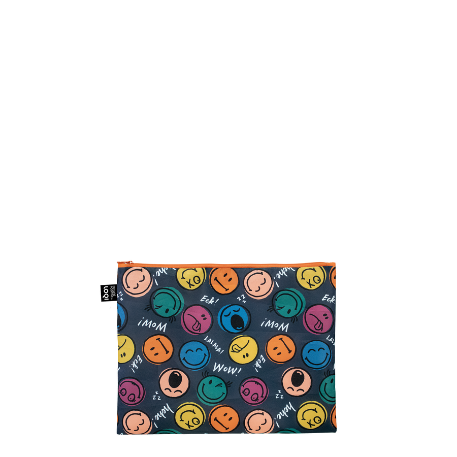 Smiley Boys and Girls Recycled Zip Pockets
