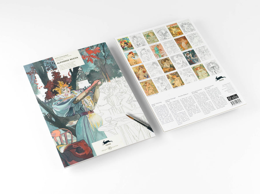 Alphonse Mucha Artists' Coloring Book