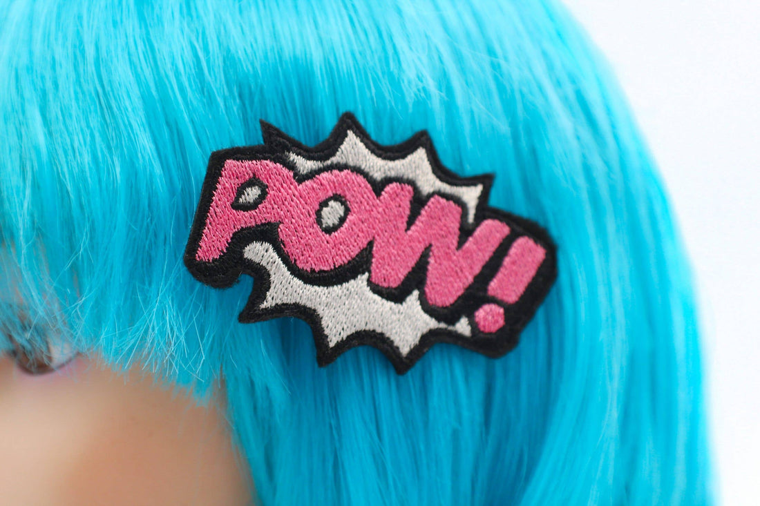 Comic Book POW! Hair Clip