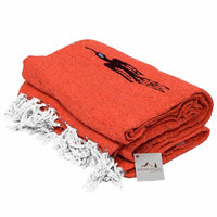 Orange Thunderbird Baja Yoga Blanket