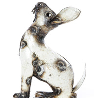 White Recycled Oil Drum Rabbits