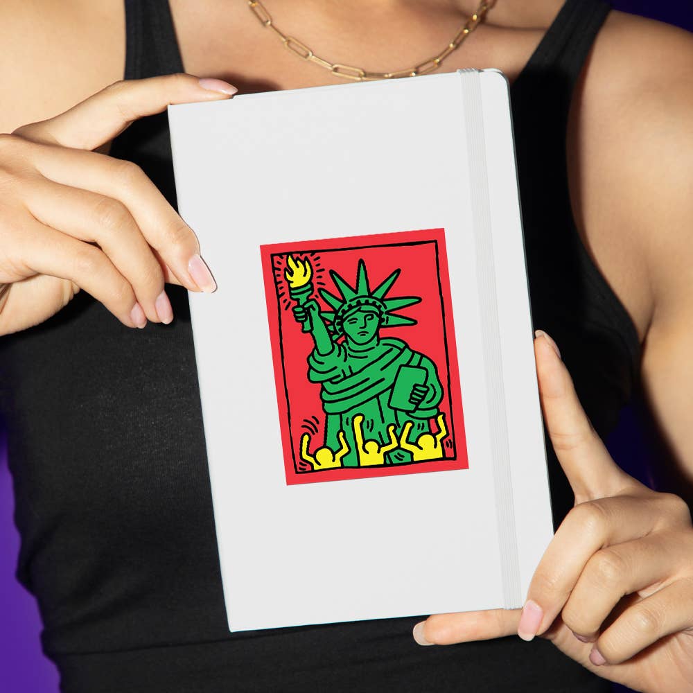 Statue of Liberty Sticker by Keith Haring