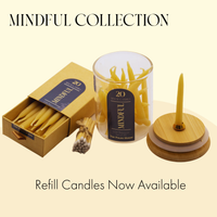 20 Minute Beeswax Mindful Candle Set: (Set of 20)