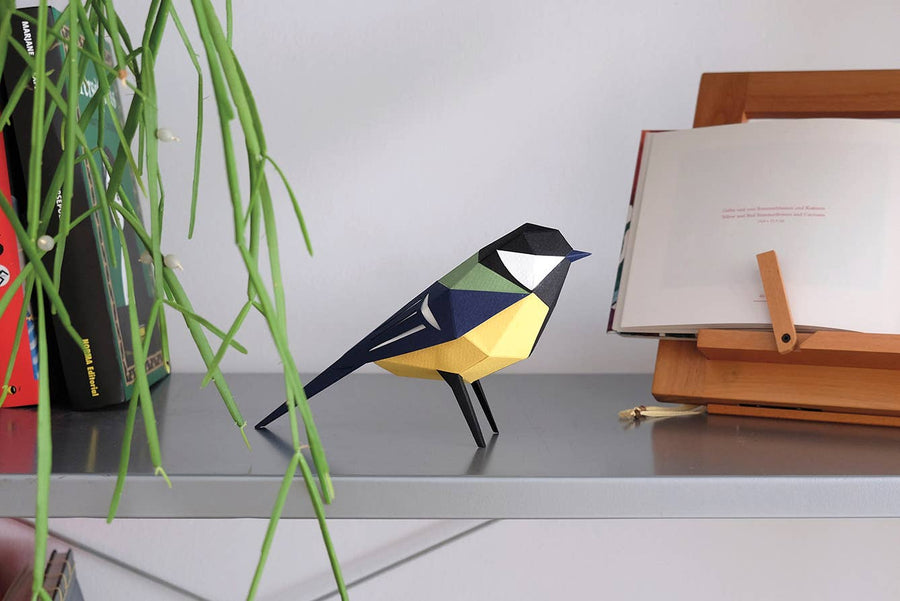 Great Tit  Bird 3D Paper Figure Kit