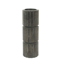 Round Wood Candle Holder 4x8"