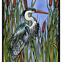 Vinyl Sticker Heron