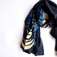 Blue Moon Block Print Scarf