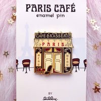 Paris Cafe Brasserie Enamel Pin