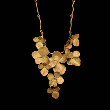 Hydrangea Contour Necklace