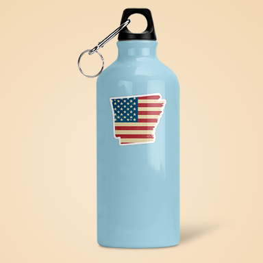 Arkansas American Flag Vinyl Decal