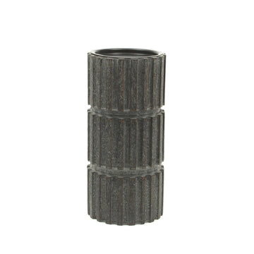 Round Wood Candle Holder 4x12"