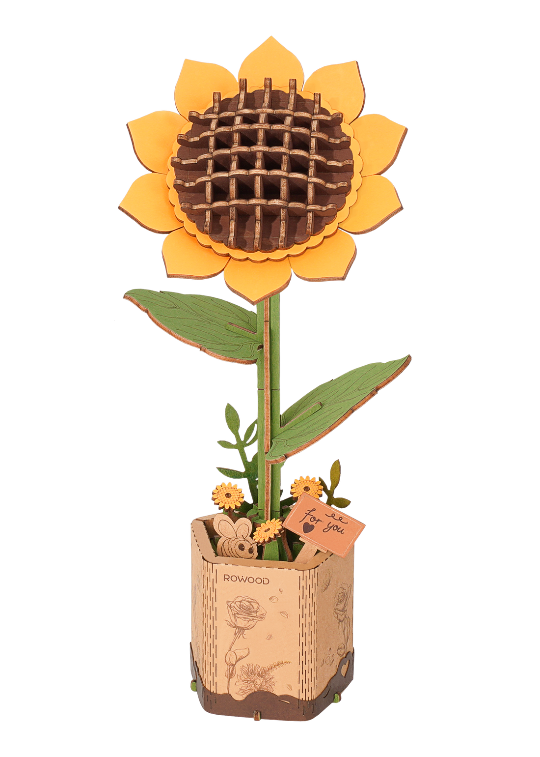 3D Wooden Flower Puzzle Pack
