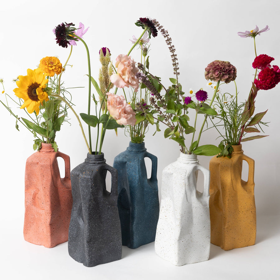 Cobalt Terrazzo Milk Jug Vase