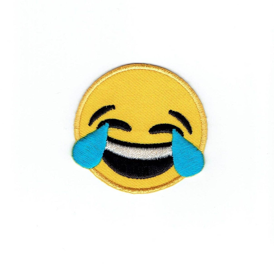 Iron On Laughing with Tears Patch