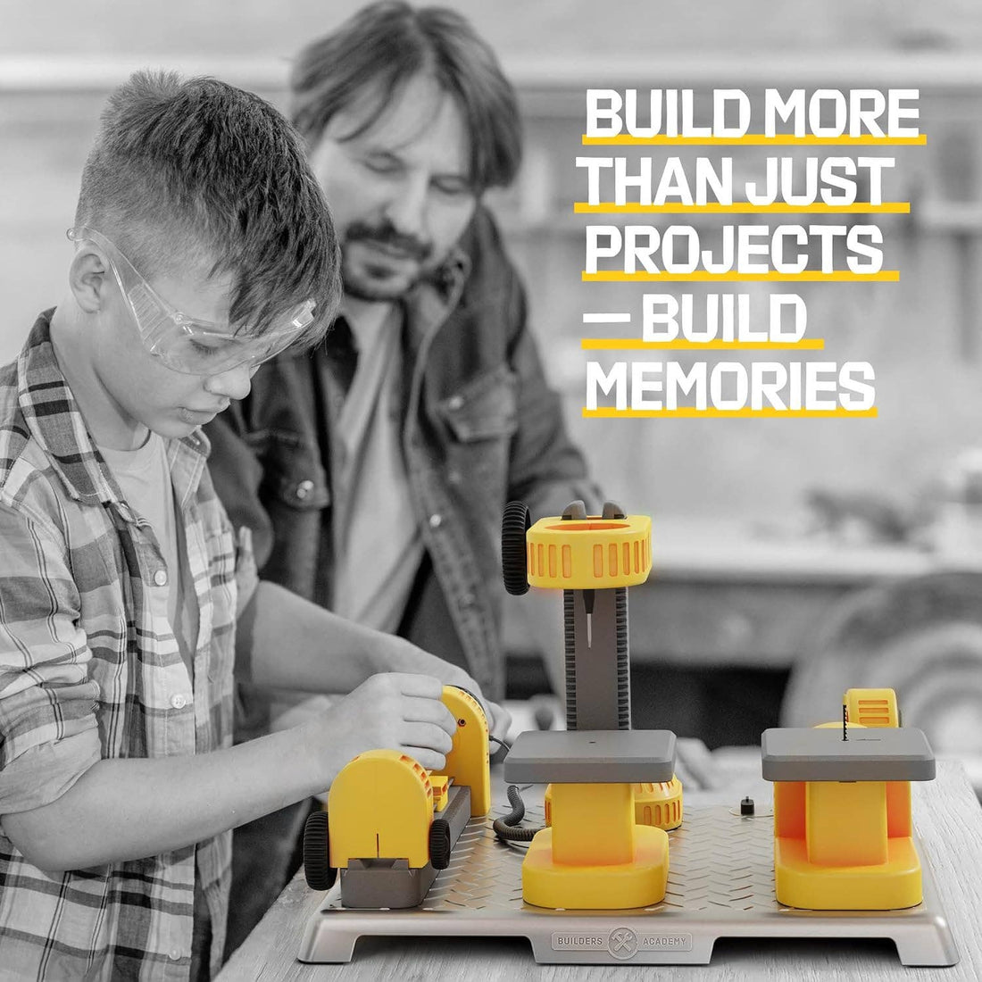 4 in 1 Woodworking Station for Kids