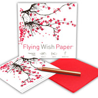Cherry Flying Wish Paper