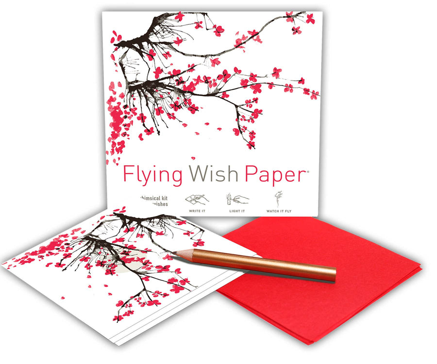 Cherry Flying Wish Paper