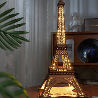 3D Wooden Puzzle w/ LED Lights: Night of the Eiffel Tower