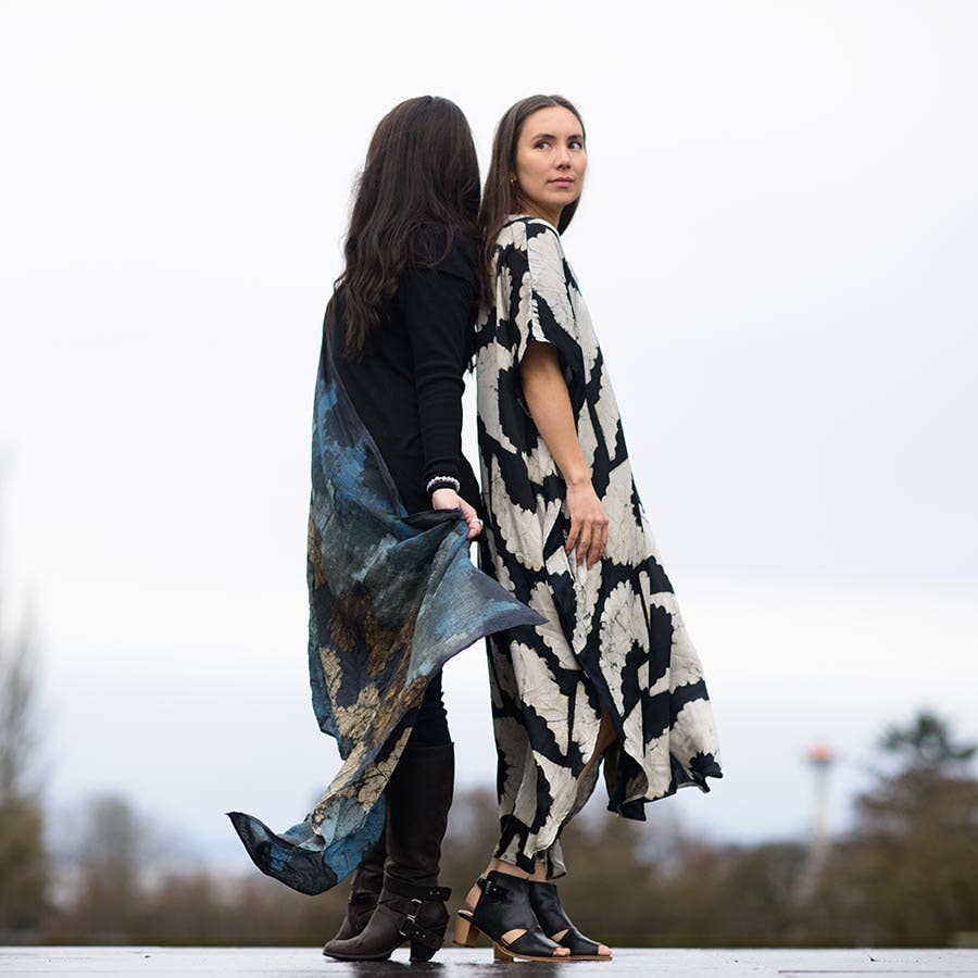 Sunset Block Print dress