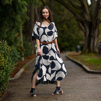 Sunset Block Print dress