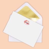 Lips Notecard Set