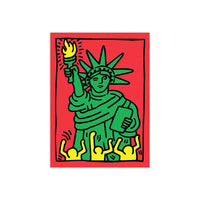 Statue of Liberty Sticker by Keith Haring