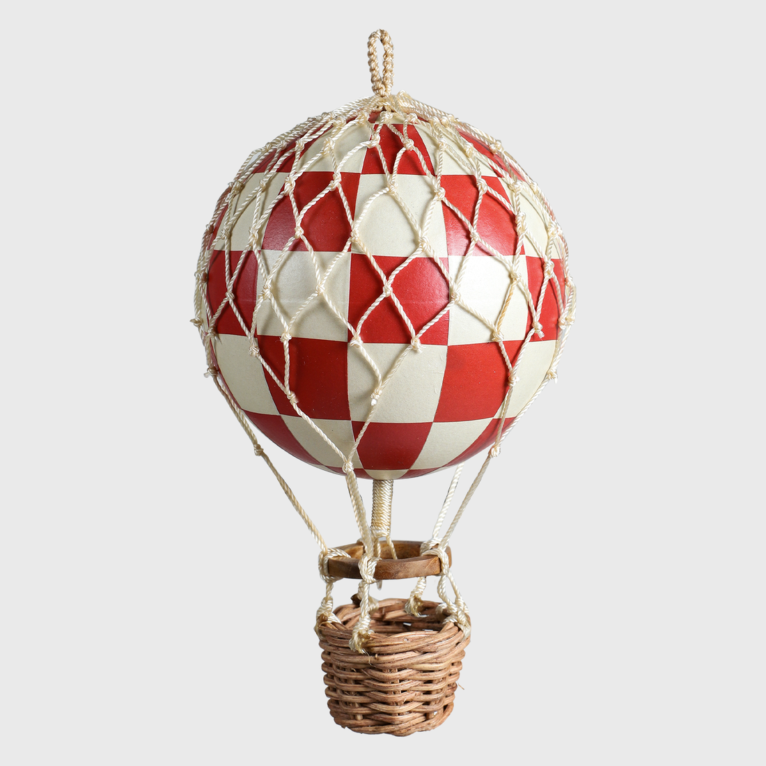 4" Red Checkered Balloon