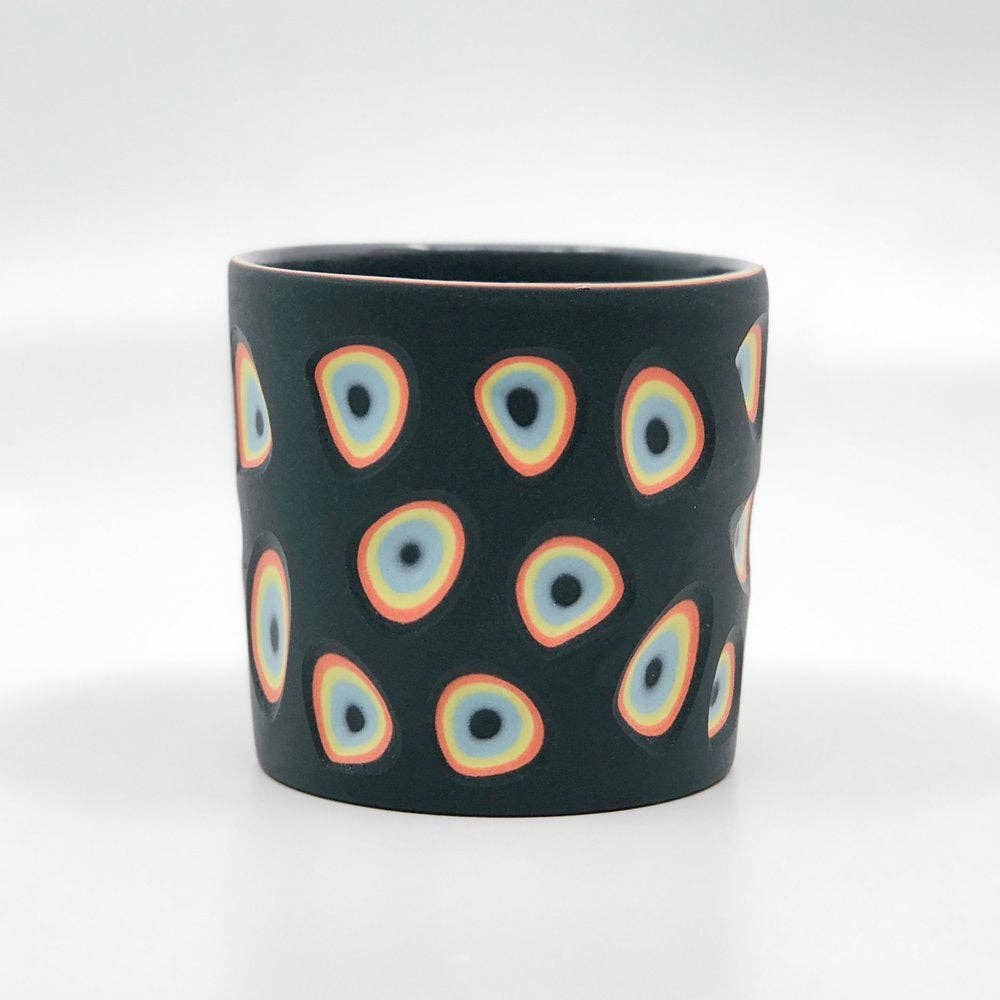 Black & Neon Carved 5-Layer Tumbler