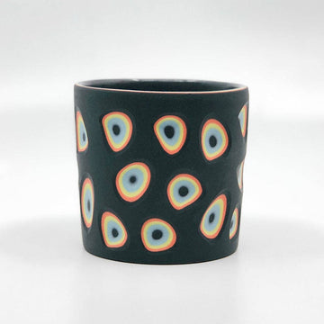 Black & Neon Carved 5-Layer Tumbler