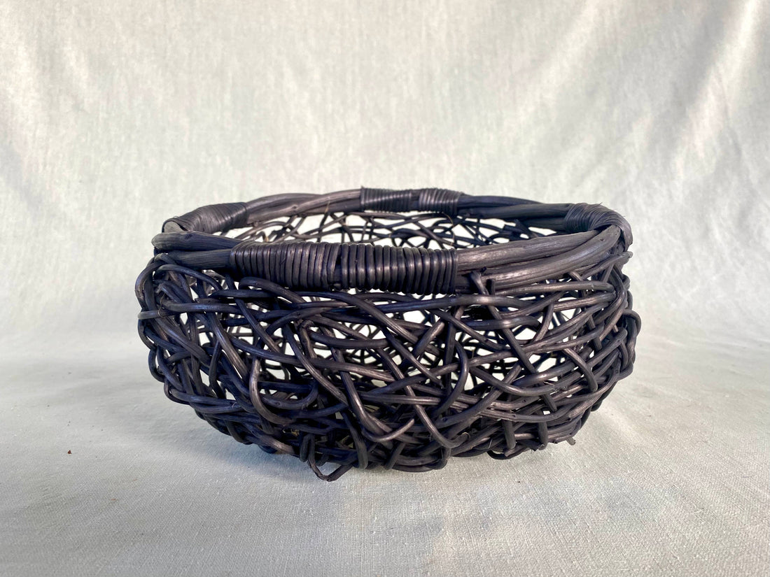 Black Open Weave Tatinga Basket