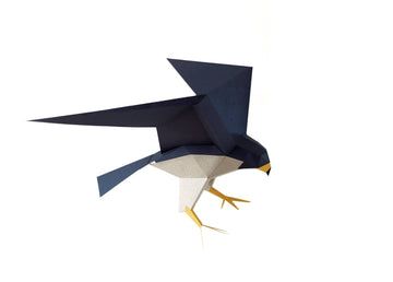 Peregrine Falcon 3D Paper Figure Kit