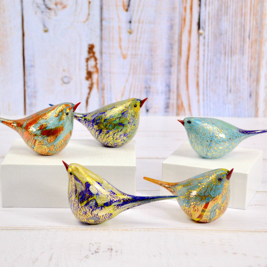 Handblown Murano Glass Chirpie Bird