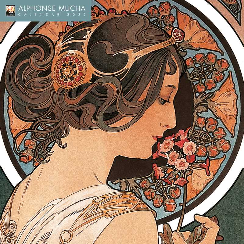 Alphonse Mucha 2025 Wall Calendar