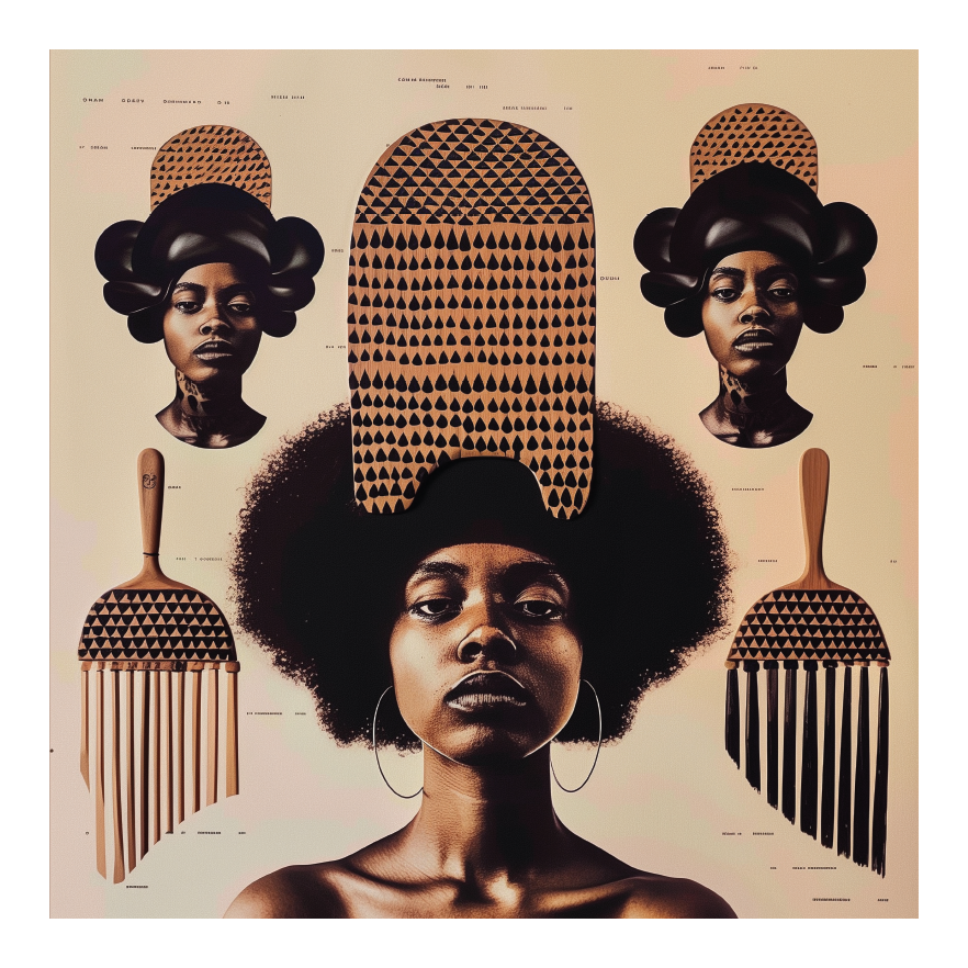 Framed Hadiya Williams Collage