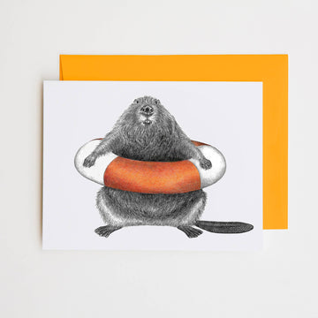 Ford Buckminster Beaver Note Card