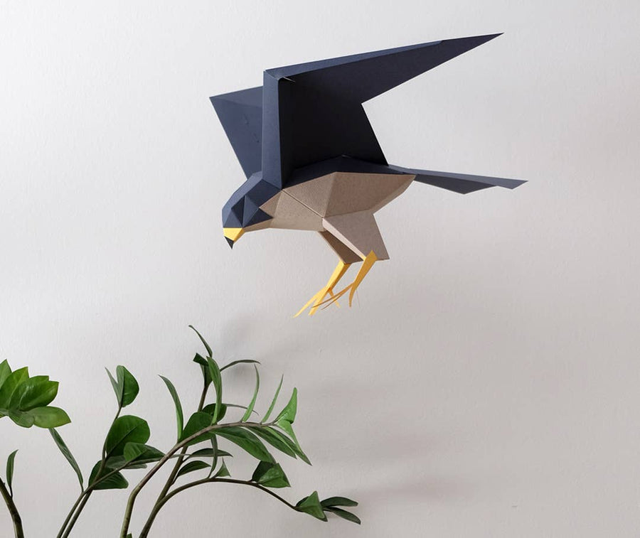 Peregrine Falcon 3D Paper Figure Kit