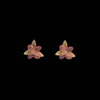 Light Pink Hydrangea Stud Earrings