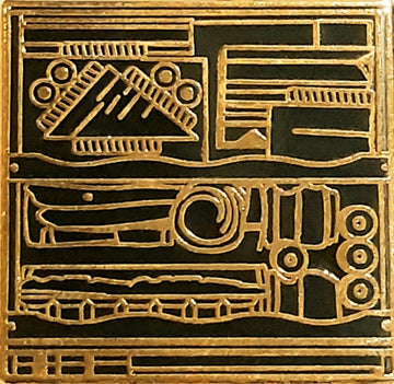 Untitled Louise Nevelson Gold Enamel Pin