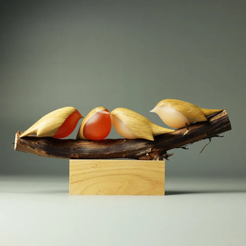 Robin Family Sculpture 101