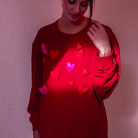 Blue Gold Heart Brooch XS