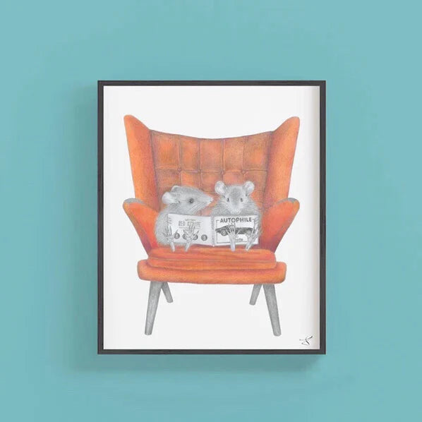 Midge & Mondo Pines Field Mouse Note Card